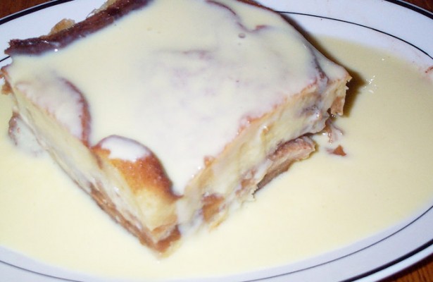 Bread Pudding with Glazed Top