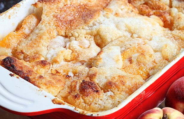 Floating Peach Cobbler